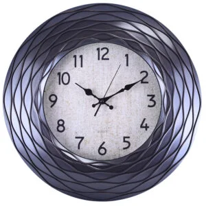 Chronikle Designer Round Analog Blue Plastic Full Figure Home Decor Wall Clock With Sweep Movement ( Size: 51 x 5 x 51 CM | Weight: 1055 grm | Color: Blue )