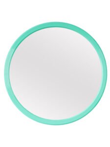 Chronikle Elegant Round Green Plastic Frame Home Decor Wall Mirror ( Size: 37 x 4 x 37 CM | Weight: 810 grm | Color: Green )