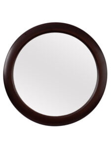Chronikle Classic Round Cola Color Plastic Frame Home Decor Wall Mirror ( Size: 41 x 4 x 41 CM | Weight: 930 grm | Color: Cola )
