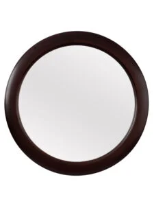 Chronikle Classic Round Cola Color Plastic Frame Home Decor Wall Mirror ( Size: 41 x 4 x 41 CM | Weight: 930 grm | Color: Cola )