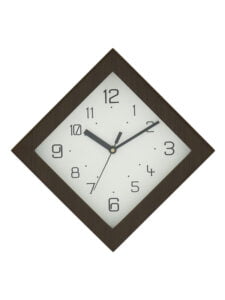 Chronikle Classic Square Wooden Rosewood Analog Home Decor Wall Clock With Striking Movement ( Size: 27 x 5 x 27 CM | Weight: 540 grm | Color: Rosewood )