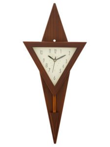 Chronikle Vertical Designer Wooden Brown Analog Home Decor Pendulum Wall Clock With Striking Movement & Pendulum ( Size: 25 x 7 x 57 CM | Weight: 830 grm | Color: Brown )