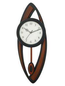 Chronikle Vertical Designer Pendulum Wooden Black Analog Home Decor Wall Clock With Sweep Movement ( Size: 23 x 7 x 62.2 CM | Weight: 1070 grm | Color: Black )