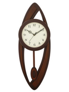 Chronikle Vertical Designer Pendulum Wooden Chocolate Analog Home Decor Wall Clock With Sweep Movement ( Size: 23 x 7 x 62.2 CM | Weight: 1070 grm | Color: Chocolate )