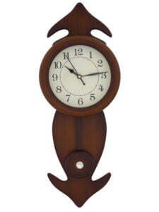 Chronikle Vertical Designer Brown Wooden Analog Home Decor Pendulum Wall Clock ( Size: 19 x 7 x 50 CM | Weight: 672 grm | Color: Brown )