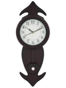 Chronikle Vertical Designer Rosewood Wooden Analog Home Decor Pendulum Wall Clock ( Size: 19 x 7 x 50 CM | Weight: 672 grm | Color: Rosewood )
