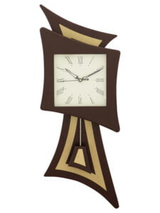 Chronikle Vertical Designer Wooden Chocolate Analog Home Decor Pendulum Wall Clock With Striking Movement ( Size: 22 x 6.2 x 59 CM | Weight: 980 grm | Color: Chocolate )