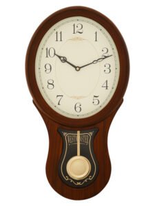 Chronikle Vertical Designer Brown Musical Wooden Home Decor Pendulum Musical Wall Clock With Sweep Movement ( Size: 28 x 8 x 55 CM | Weight: 2090 grm | Color: Brown )