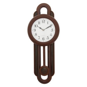 Chronikle Decorative Vertical Plastic Rosewood Analog Home Decor Full Figure Pendulum Wall Clock With Striking Movement ( Size: 20 x 8 x 51 CM | Weight: 585 grm | Color: Rosewood )