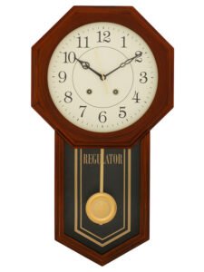 Chronikle Vertical Designer Wooden Brown Analog Home Decor Pendulum Wall Clock With Non-Ticking ( Size: 31 x 7 x 56.6 CM | Weight: 1825 grm | Color: Brown )