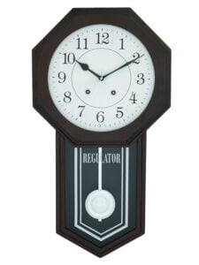 Chronikle Vertical Designer Wooden Rosewood Analog Home Decor Pendulum Wall Clock With Non-Ticking ( Size: 31 x 7 x 56.6 CM | Weight: 1825 grm | Color: Rosewood )