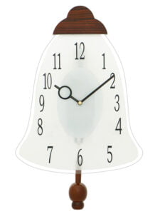 Chronikle Decorative Bell Style Wooden Brown Analog Home Decor Pendulum Wall Clock With Striking Movement ( Size: 26.5 x 4.5 x 41.5 CM | Weight: 740 grm | Color: Brown )