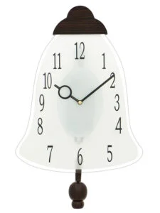 Chronikle Decorative Bell Style Wooden Rosewood Analog Home Decor Pendulum Wall Clock With Striking Movement ( Size: 26.5 x 4.5 x 41.5 CM | Weight: 740 grm | Color: Rosewood )