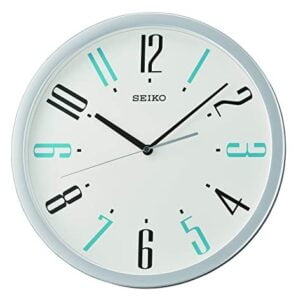 Seiko Elegant Round Analog White Plastic Full Figure Home Decor Wall Clock With Sweep Movement ( Size: 36 x 4 x 36 CM | Weight: 900 grm | Color: White )