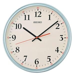Seiko Classic Round Analog Grey Plastic Full Figure Home Decor Wall Clock ( Size: 31.2 x 4.2 x 31.2 CM | Weight: 720 grm | Color: Grey )