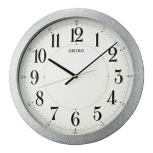 Seiko Elegant Round Analog Silver Plastic Full Figure Home Decor Wall Clock with Sweep Movement ( Size: 41 x 5 x 41 CM | Weight: 1430 grm | Color: Silver )