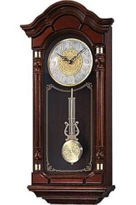 Seiko Decorative Vertical Analog Pendulum Brown Wooden Musical Full Figure Home Decor Full Figure Wall Clock ( Size: 31.6 x 14.2 x 68.2 CM | Weight: 5100 grm | Color: Brown )