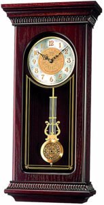 Seiko Decorative Vertical Pendulum Rosewood Wooden Analog Musical Full Figure Home Decor Wall Clock ( Size: 31.8 x 13.5 x 65.5 CM | Weight: 6700 grm | Color: Rosewood )